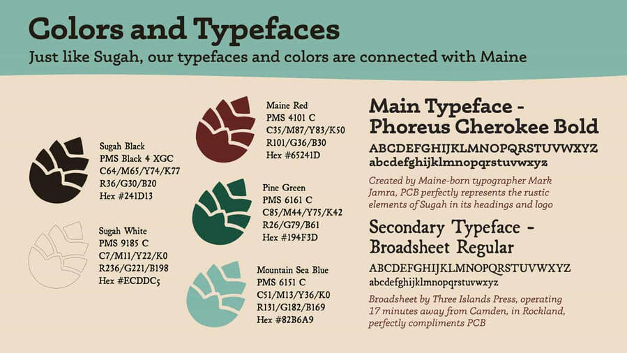 typefaces and colors