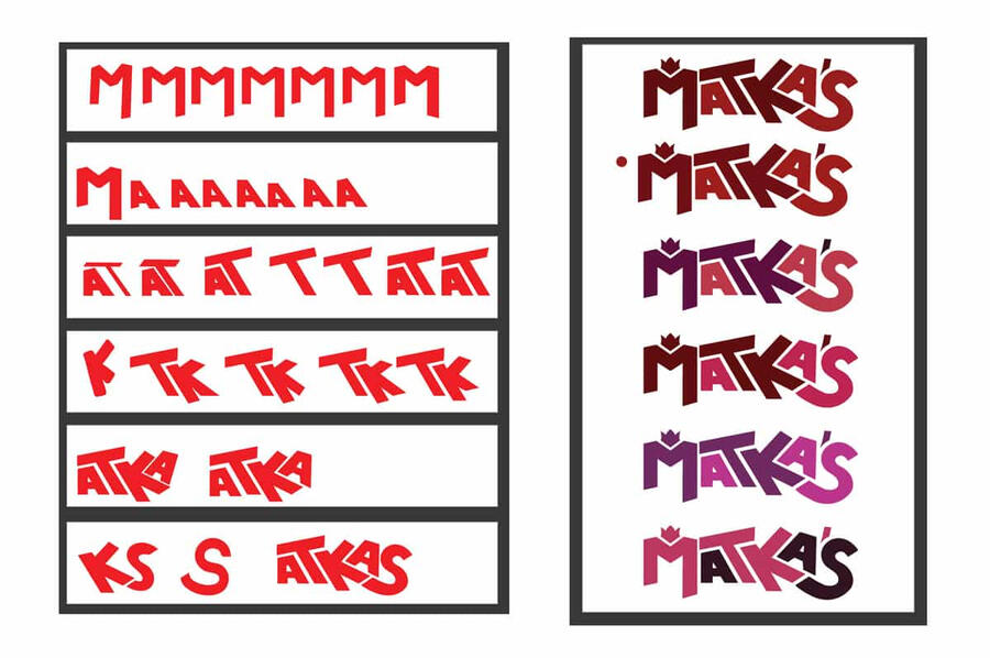 letterform and color refinement