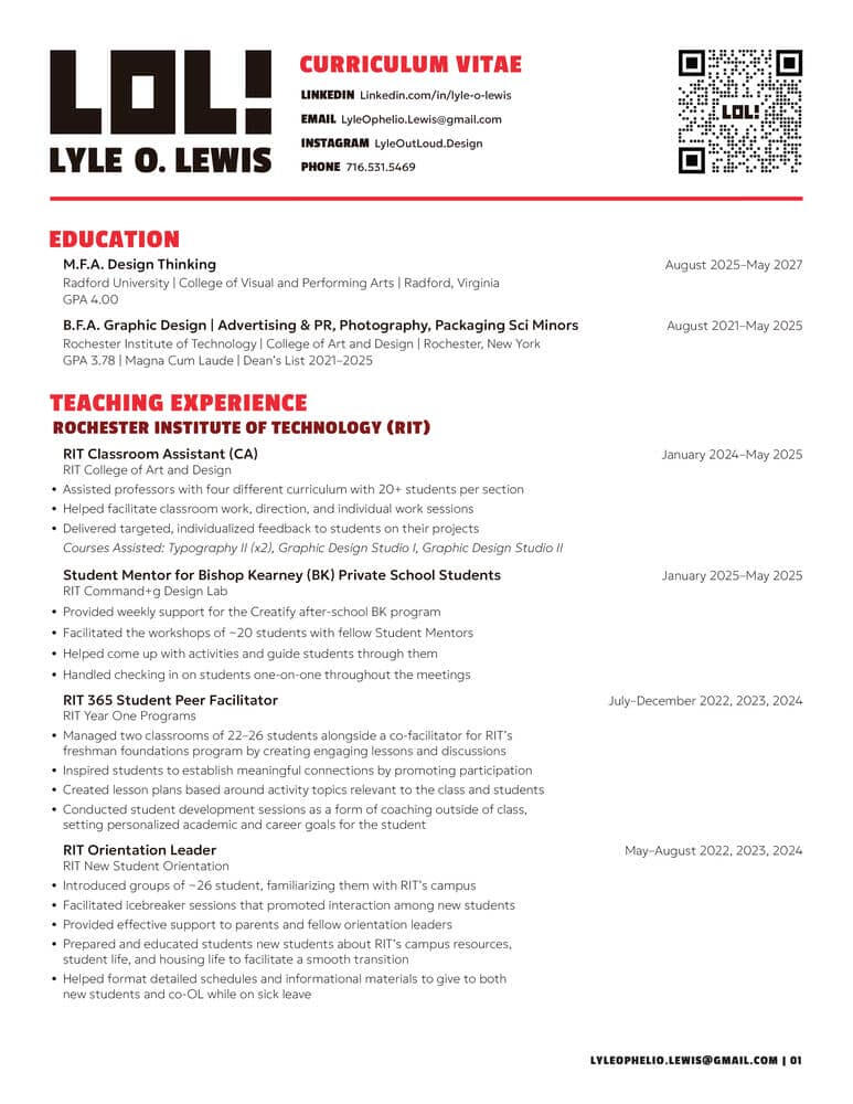 Resume Slide 1