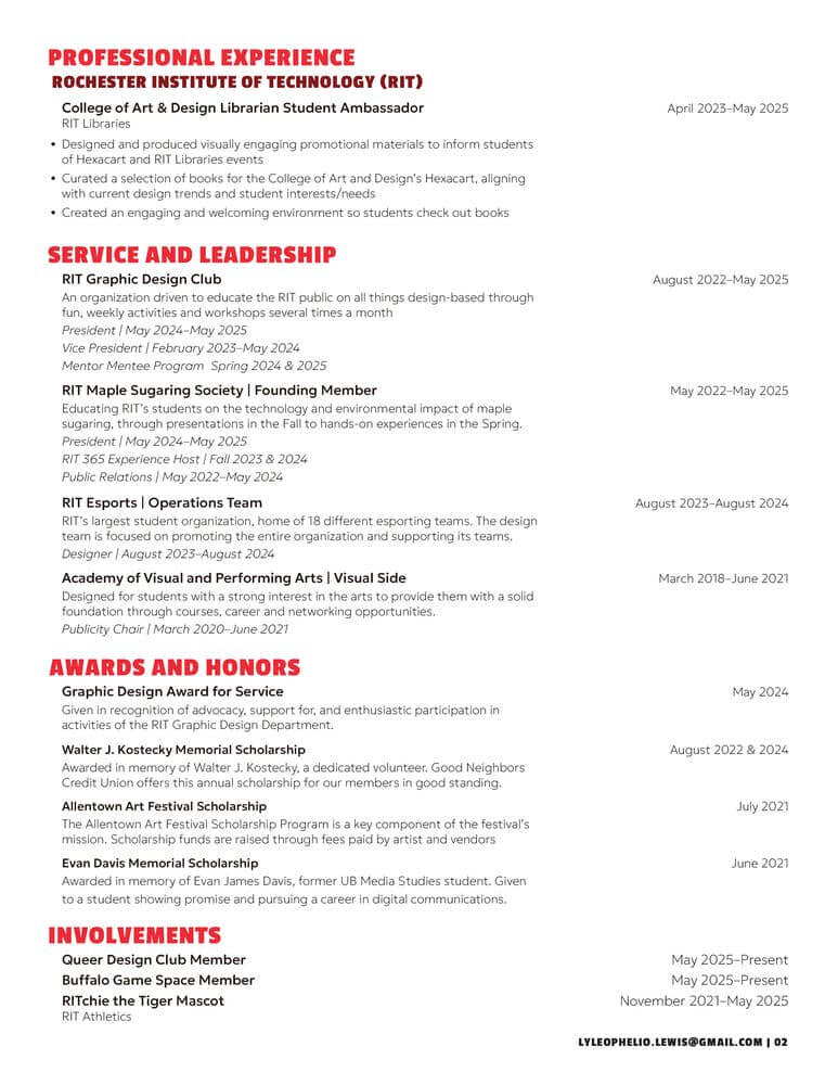 Resume Slide 2